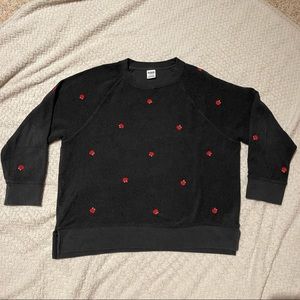 WOMEN'S PINK VICTORIA'S SECRET CREW NECK